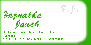hajnalka jauch business card